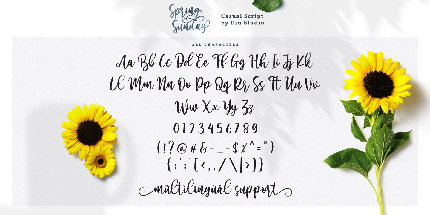 Example font Spring Sunday #3